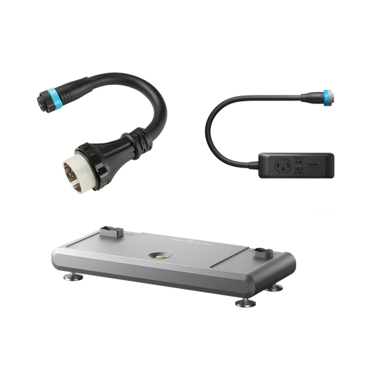 Anker SOLIX E10 AC Generator Adapter + Metal Pad + 120V/240V Power Strip
