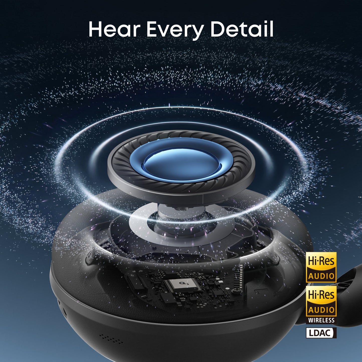 soundcore Space 2 | Comfortable Noise Cancelling Headphones with All-Day Wearing