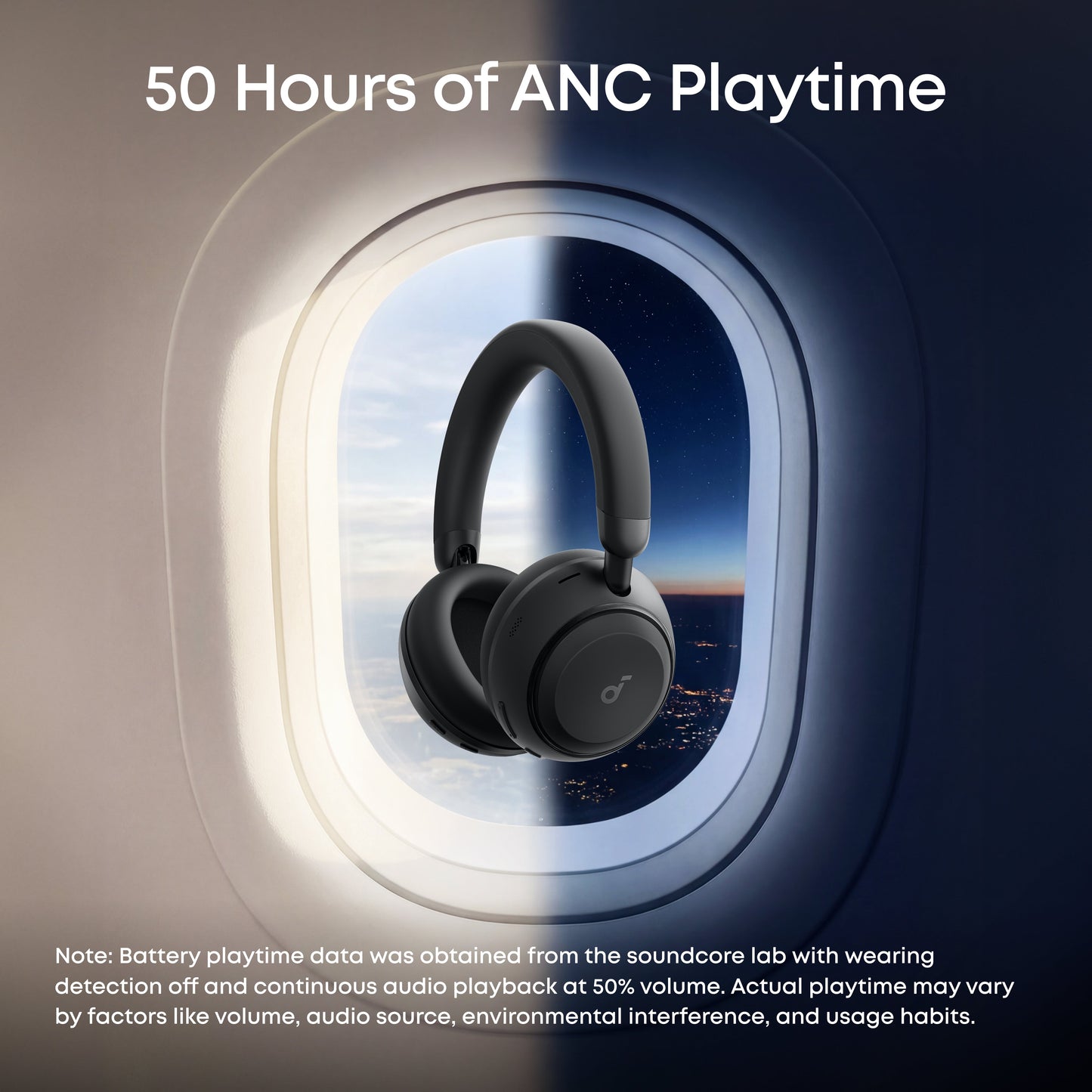 soundcore Space 2 | Comfortable Noise Cancelling Headphones with All-Day Wearing