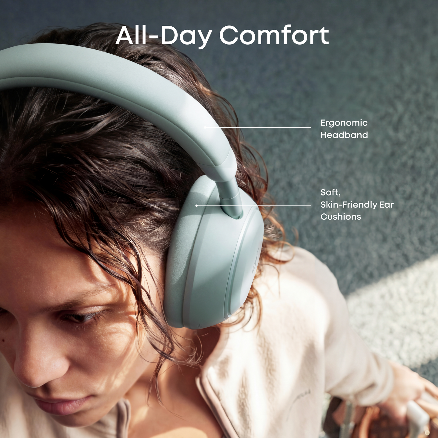 soundcore Space 2 | Comfortable Noise Cancelling Headphones with All-Day Wearing