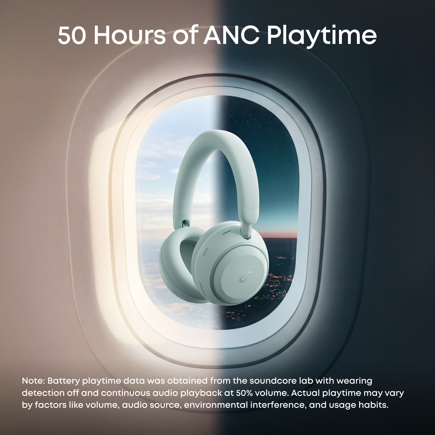 soundcore Space 2 | Comfortable Noise Cancelling Headphones with All-Day Wearing