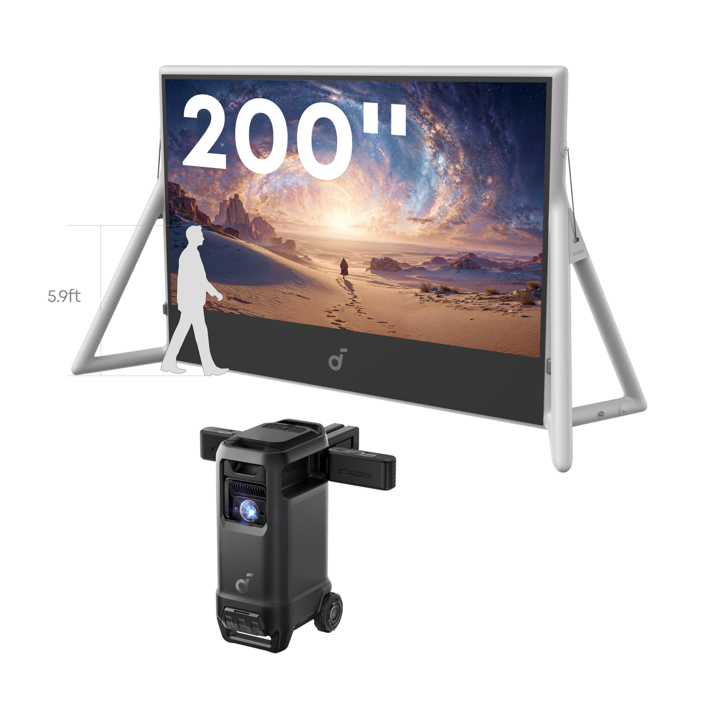soundcore Nebula X1 Pro + 200-Inch Inflatable Screen Bundle