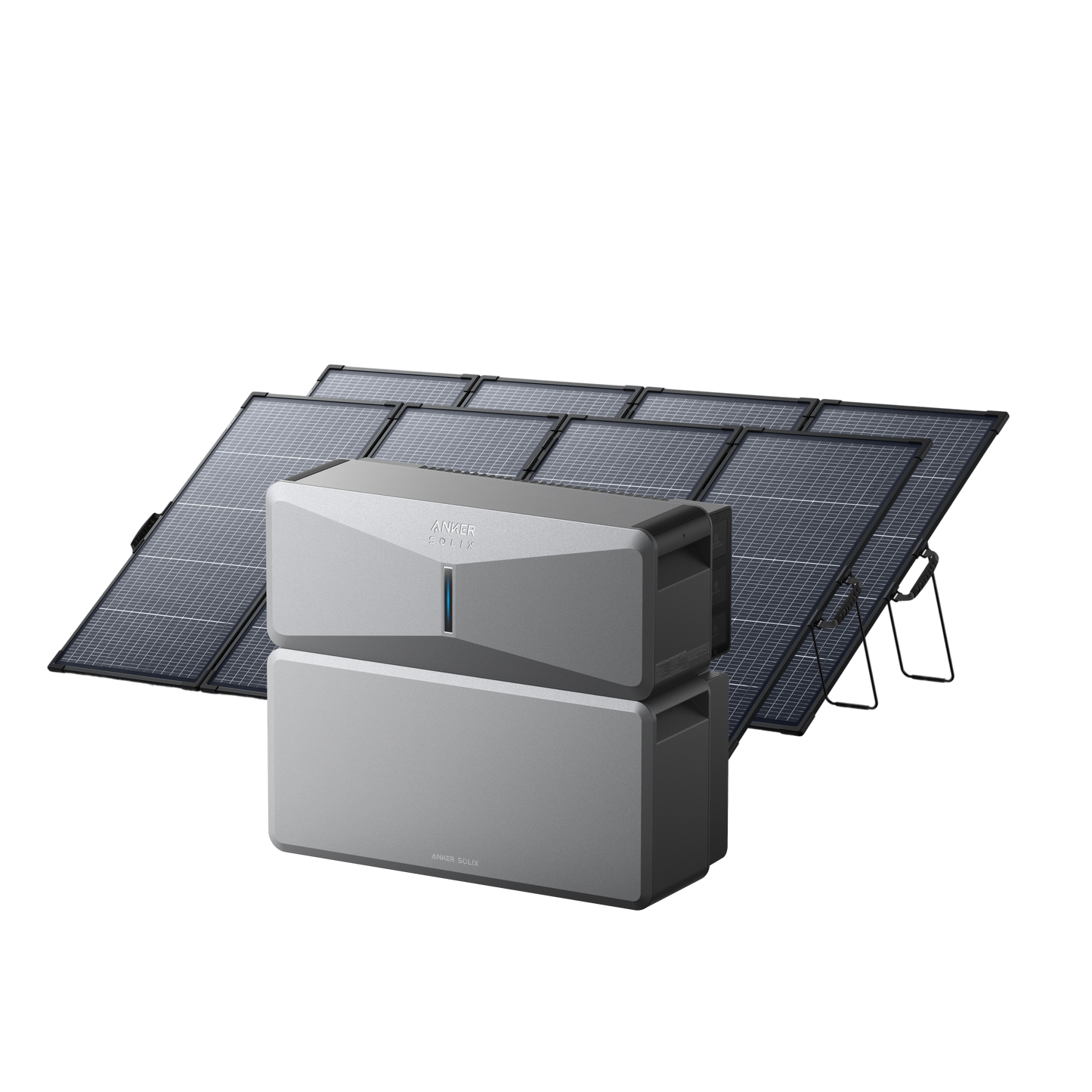 E10 (Power Module + Battery) Solar Generator + 2× 400W Portable Solar Panel