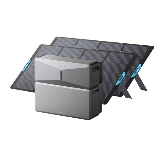 E10 (Power Module + Battery) Solar Generator + 2× 400W Portable Solar Panel