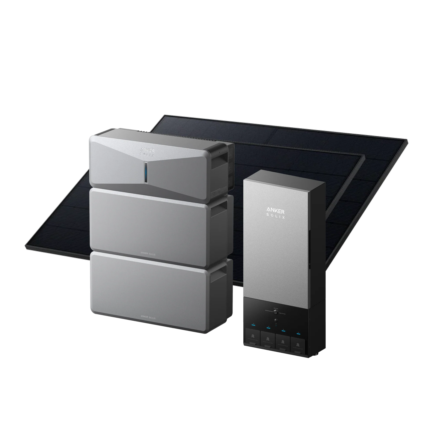 E10 (Power Module + 2× Battery) Solar Generator + Power Dock + 2× 405W Rigid Solar Panels