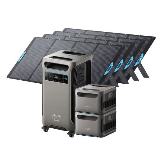 Anker SOLIX F3800 Plus + 2× Expansion Battery + 4× 400W Solar Panel