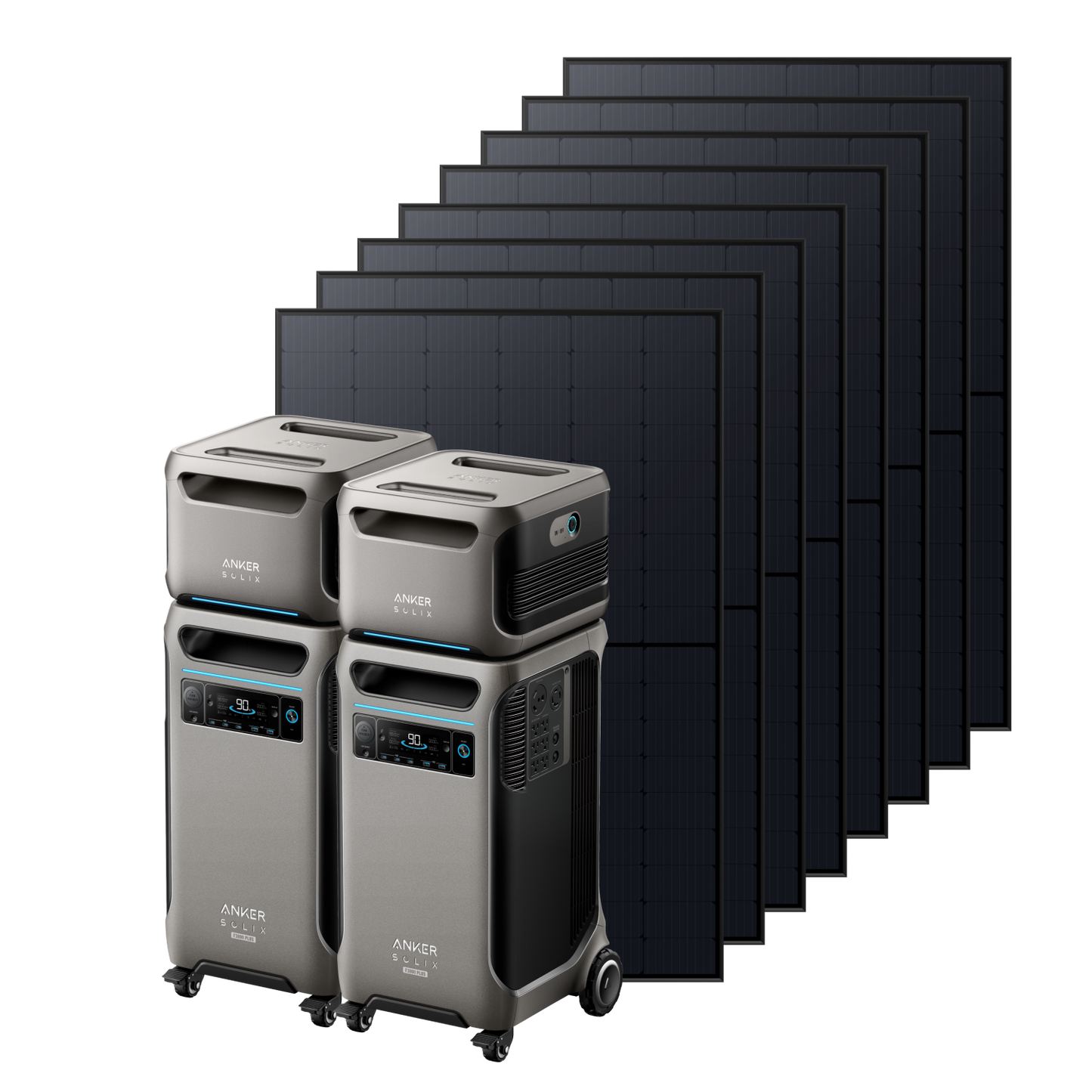 2×Anker SOLIX F3800 Plus + 2× Expansion Battery + 8× 410W Rigid Solar Panel