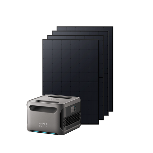 Anker SOLIX BP3800 Expansion Battery + 4× 410W Rigid Solar Panels
