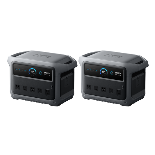 2× Anker SOLIX C1000 Gen 2 Portable Power Station