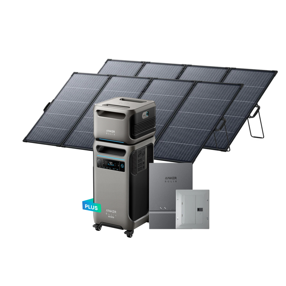 Anker SOLIX F3800 Plus + Expansion Battery + Smart Home Power Kit + 2× 400W Solar Panel