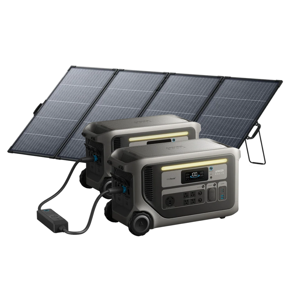 2× Anker SOLIX F3000(UL9540 Certificated) + 400W Solar Panel