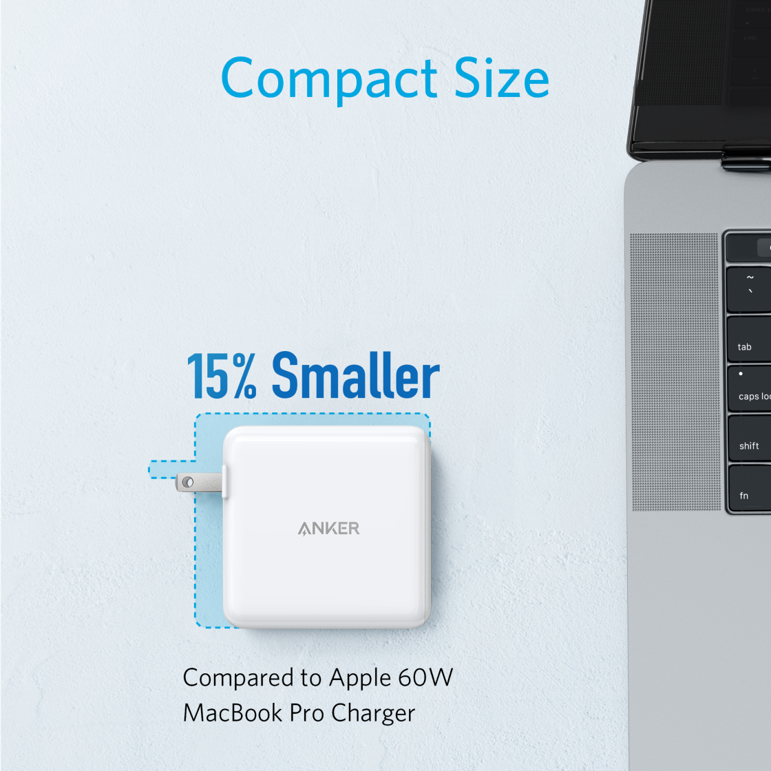 Anker 60W 2-Port Wall Charger with 6ft USB-C to USB-C Cable