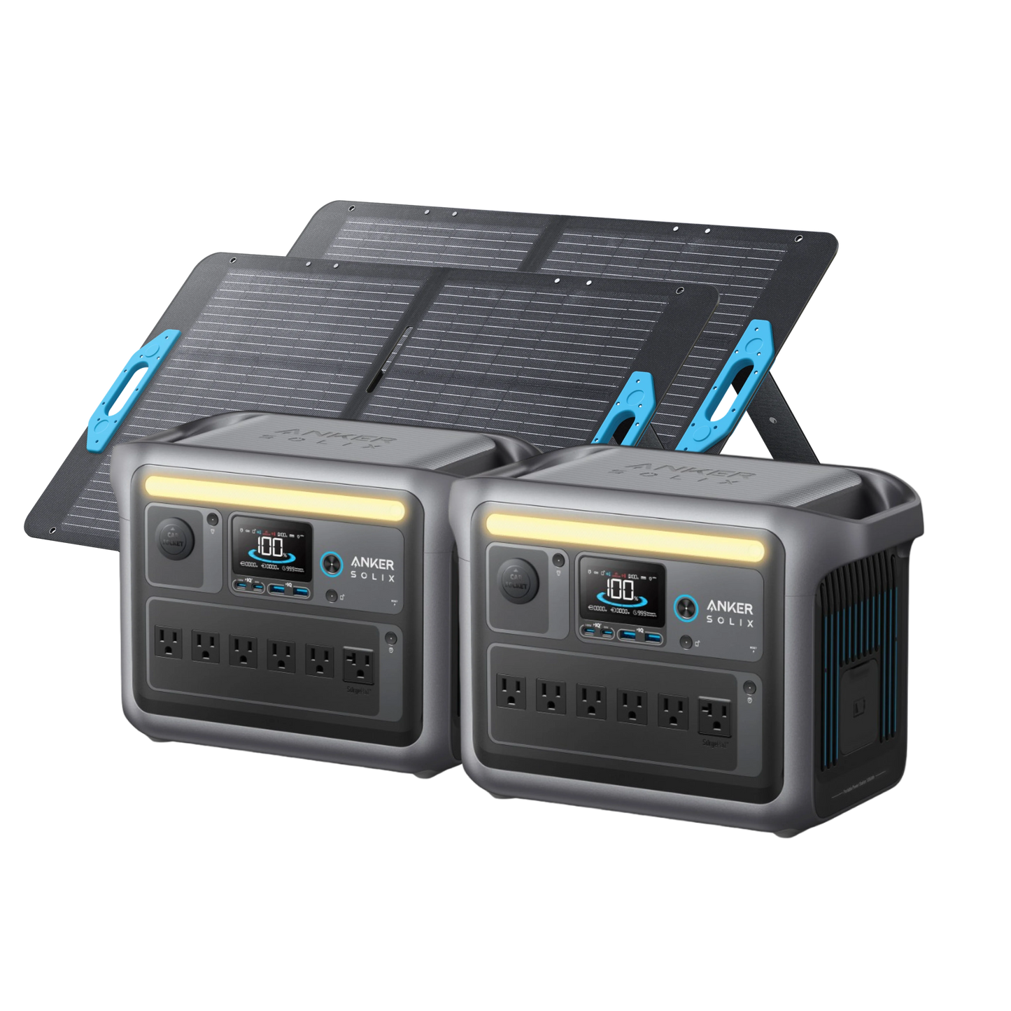 2× Anker SOLIX C1000 Portable Power Station