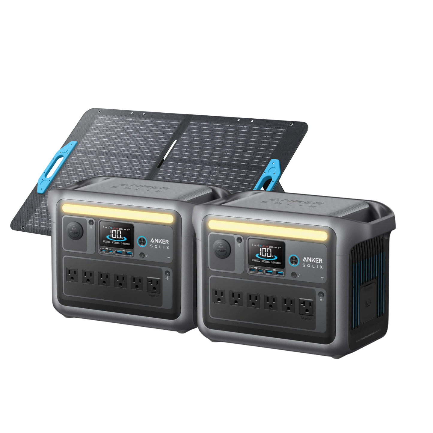 2× Anker SOLIX C1000 Portable Power Station