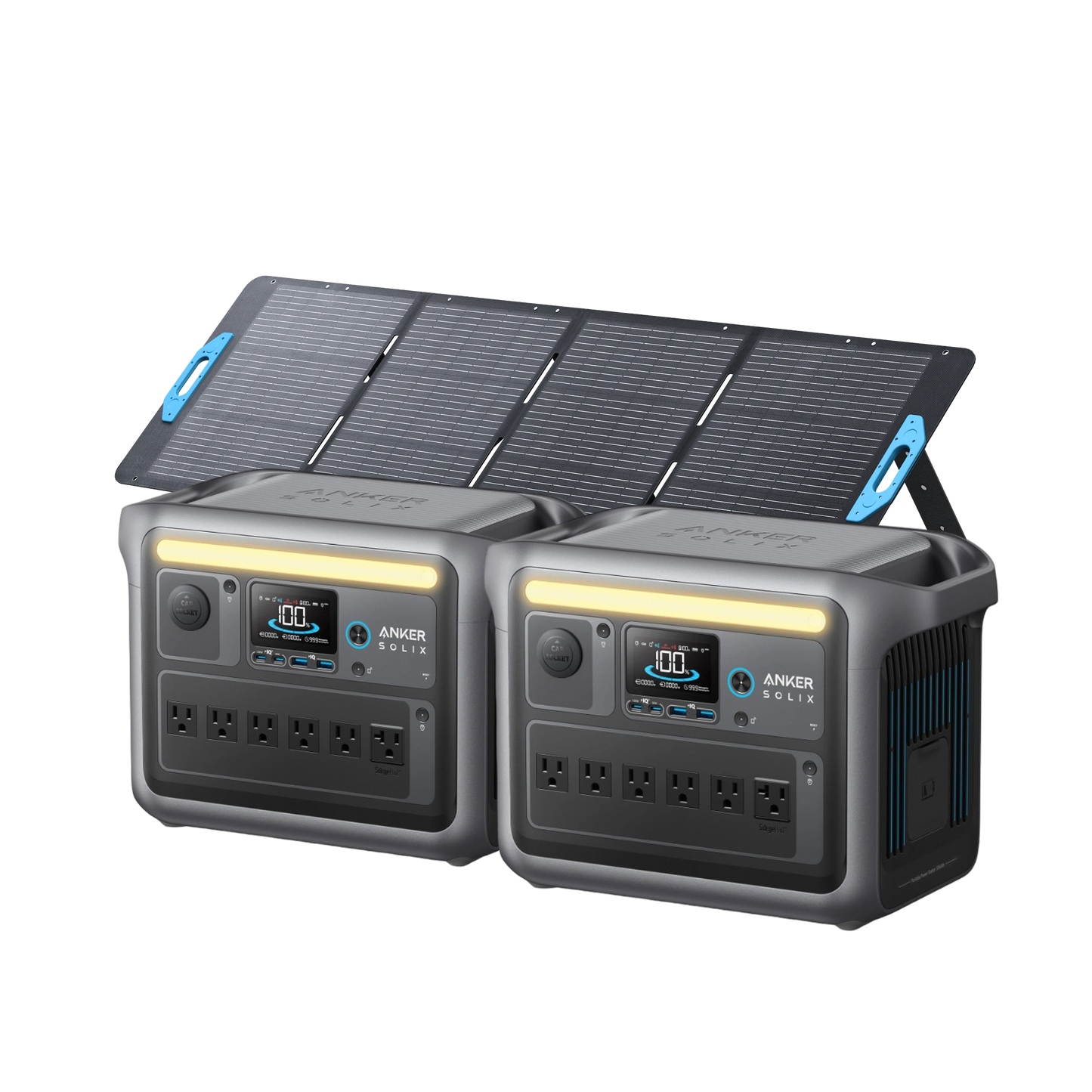 2× Anker SOLIX C1000 Portable Power Station