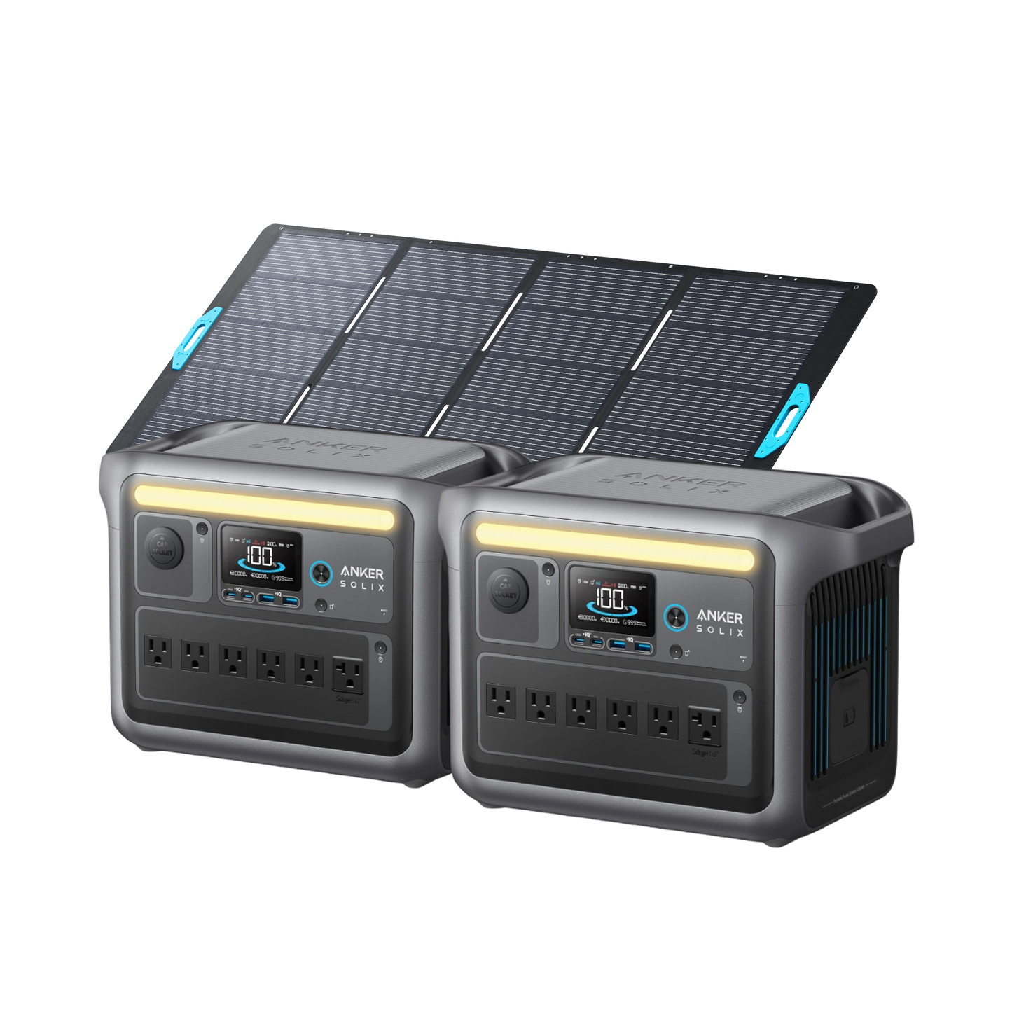 2× Anker SOLIX C1000 Portable Power Station