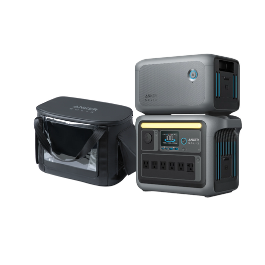 Anker SOLIX C1000 + Expansion Battery + Water-Resistant Bag