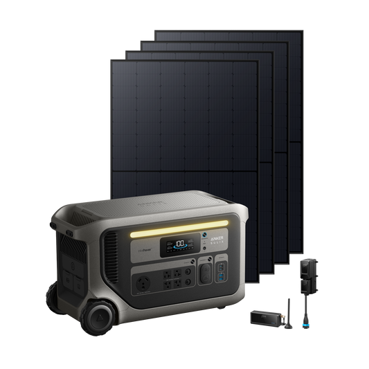 Anker SOLIX F3000 + Power Saver Kit + 4× 410W Rigid Solar Panel