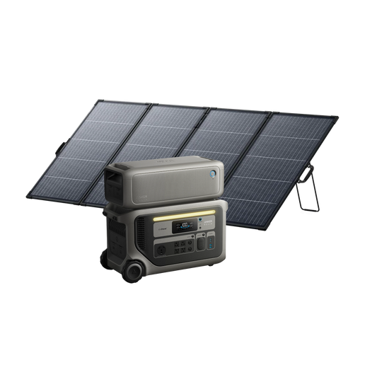 Anker SOLIX F3000(UL9540 Certificated) + Expansion Battery + 400W Solar Panel
