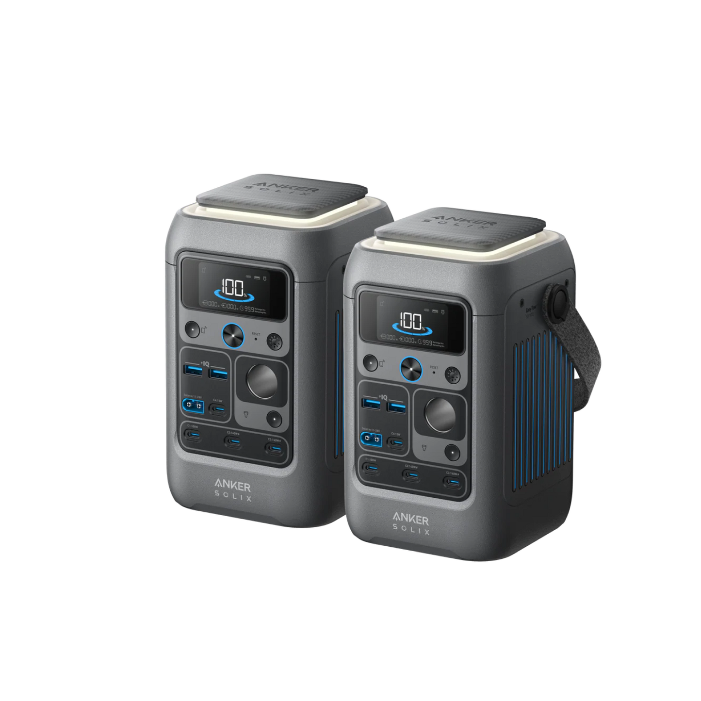 2× Anker SOLIX C300 DC Portable Power Station - 288Wh | 300W