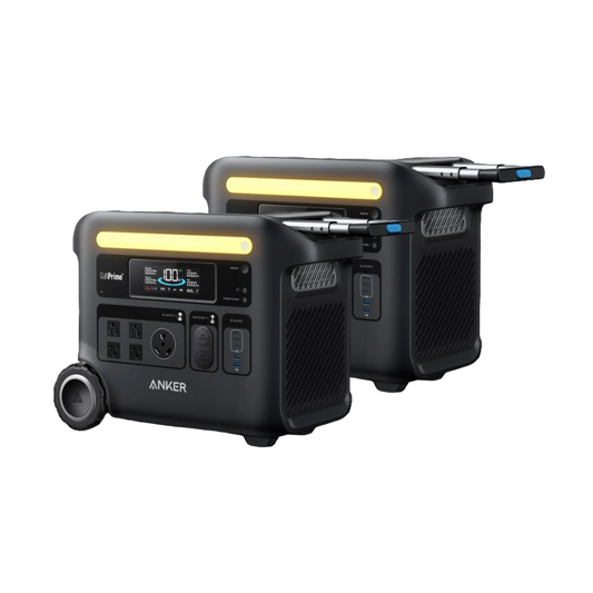 2× Anker SOLIX F2600 Portable Power Station - 2560Wh｜2400W