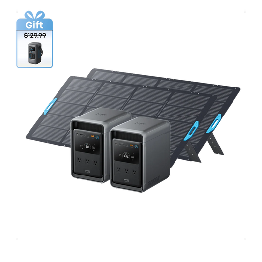 2× Anker SOLIX S2000 + 2× 400W Portable Solar Panel