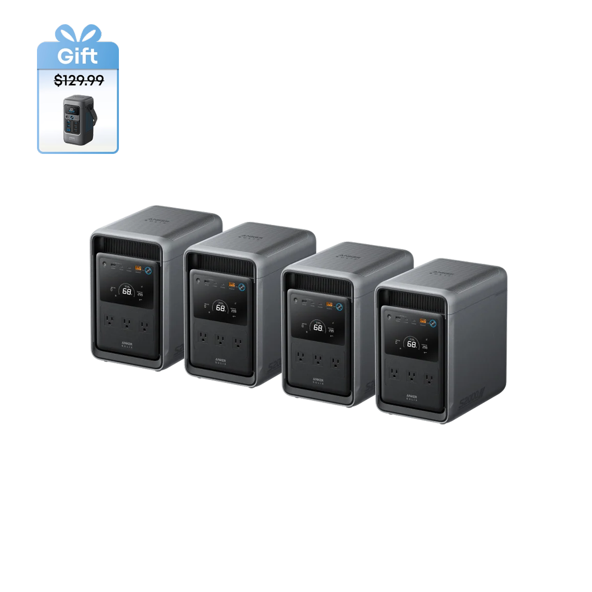 4× S2000 Portable Power Station