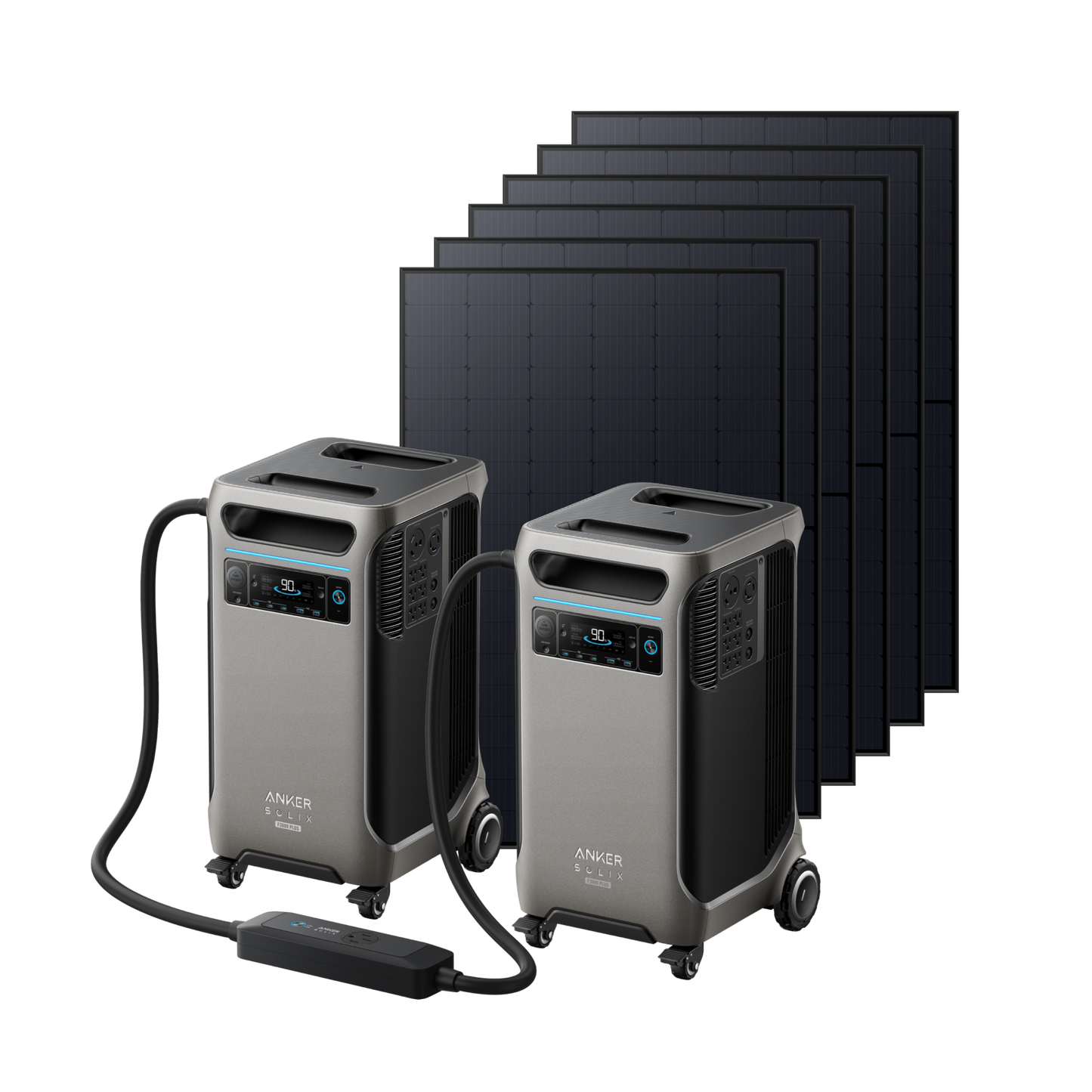 2× Anker SOLIX F3800 Plus + Double Power Hub