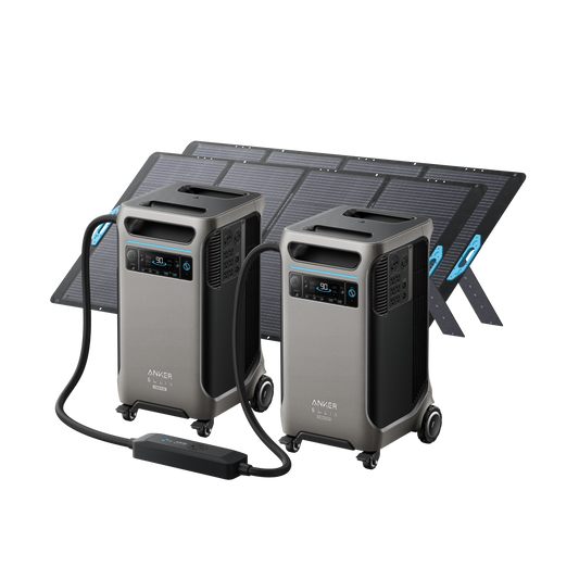 2× Anker SOLIX F3800 Plus + Double Power Hub+ 2× 400W Portable Solar Panel（oso）