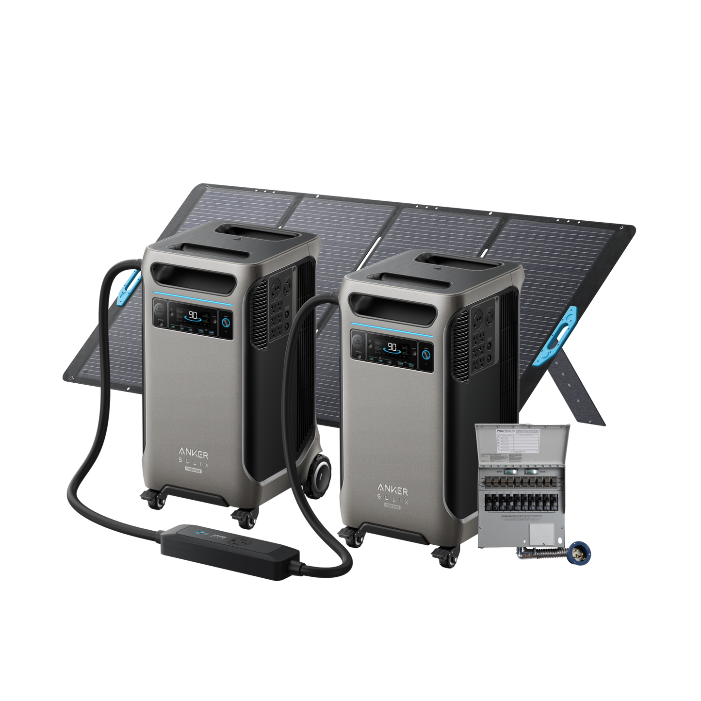 2× Anker SOLIX F3800 Plus + Power Backup Kit - Live