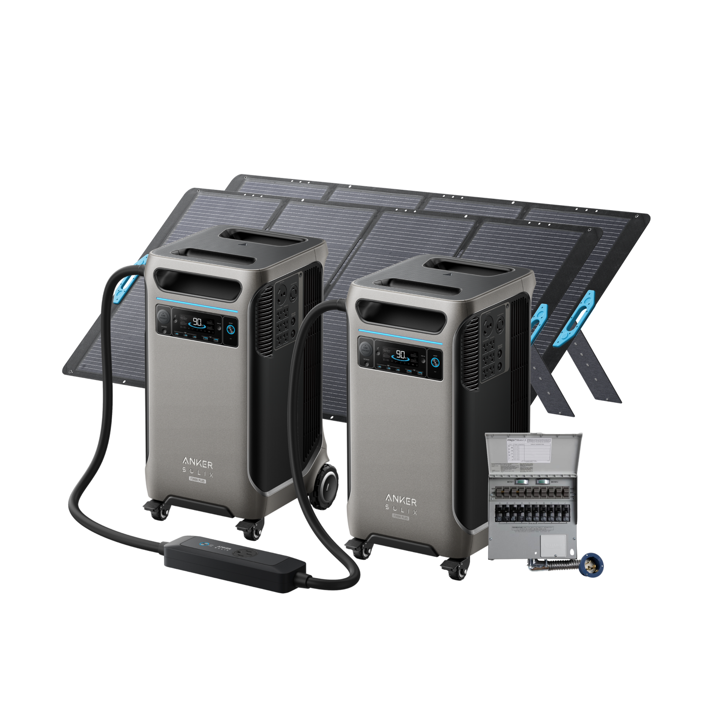 2× Anker SOLIX F3800 Plus + Power Backup Kit - Live