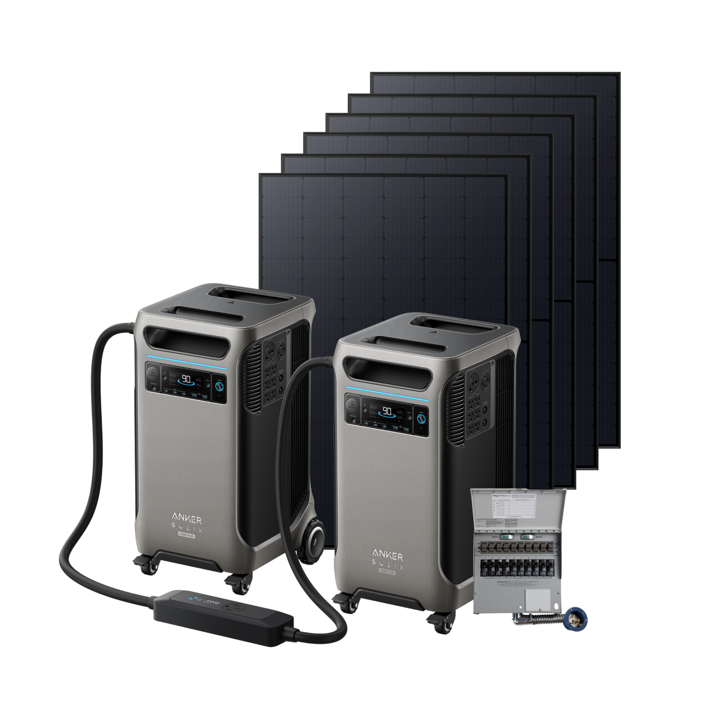 2× Anker SOLIX F3800 Plus + Power Backup Kit - Live