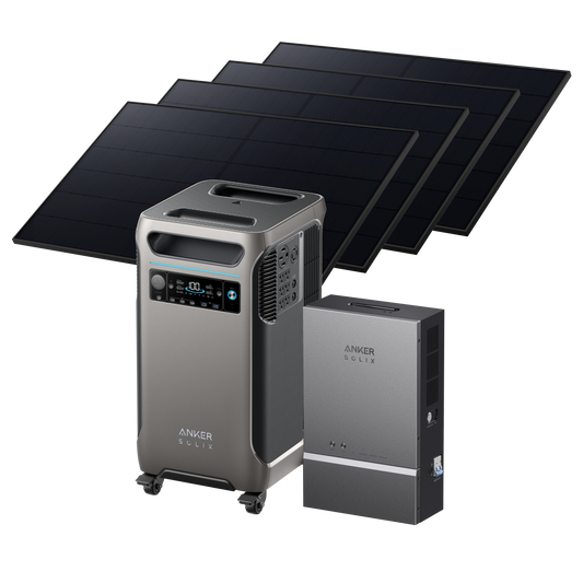 Anker SOLIX F3800 + Smart Home Power Kit + 4× 410W Rigid Solar Panels
