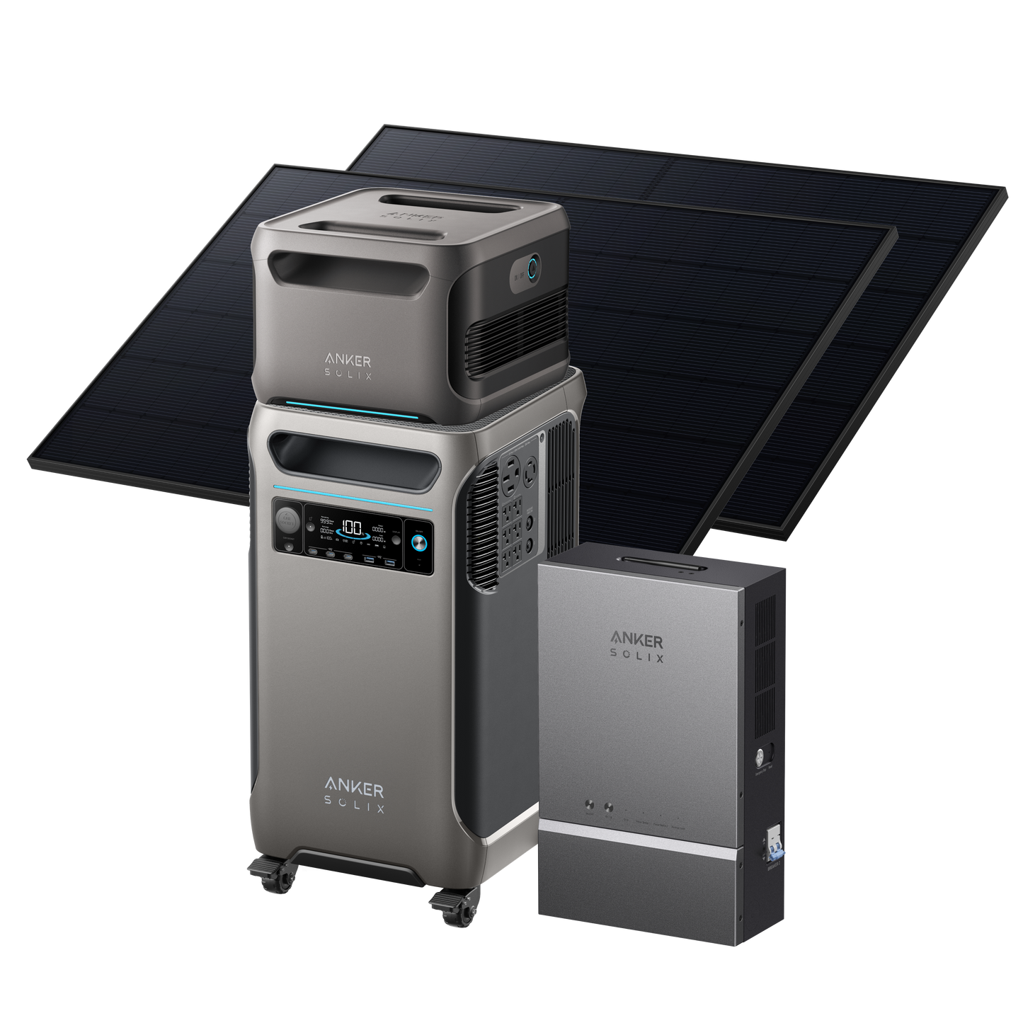 Anker SOLIX F3800 + Expansion Battery + Smart Home Power Kit + 2× 410W Rigid Solar Panels