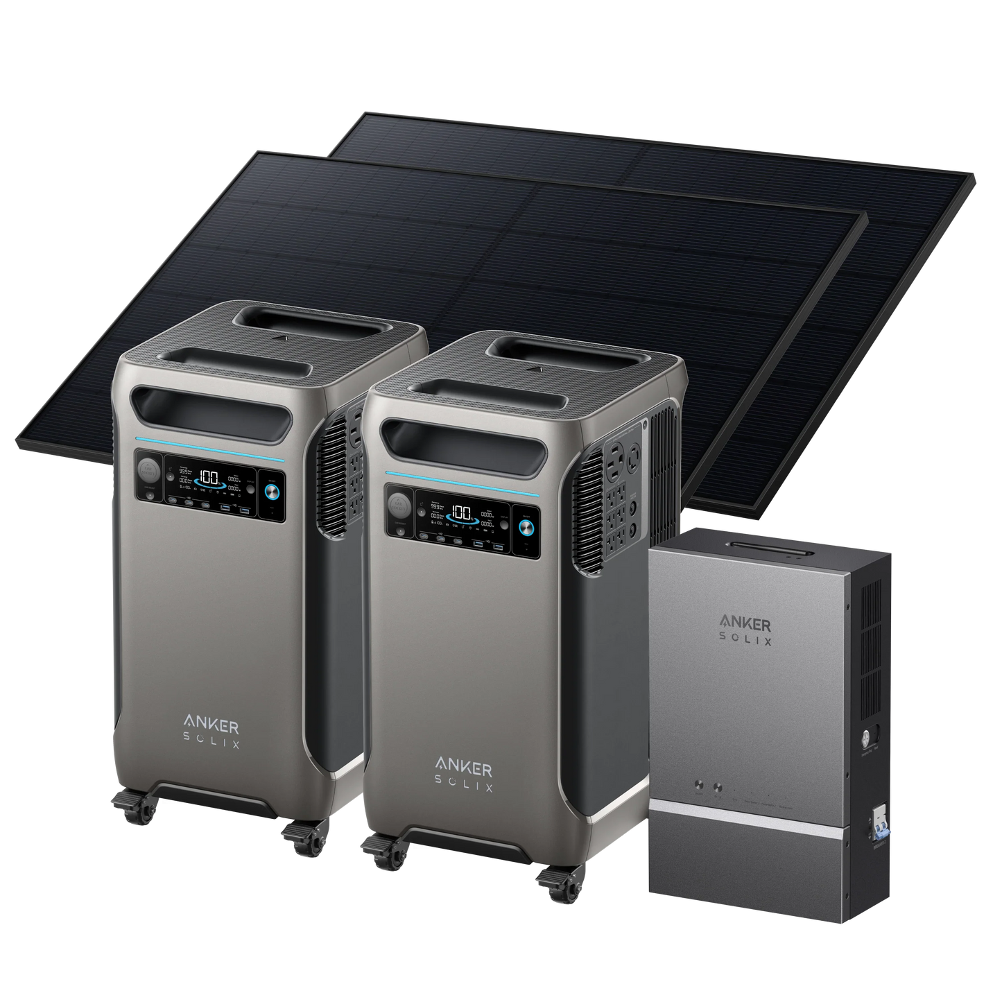 2× Anker SOLIX F3800 (7.68kWh | 12kW) + Smart Home Power Kit - NEW