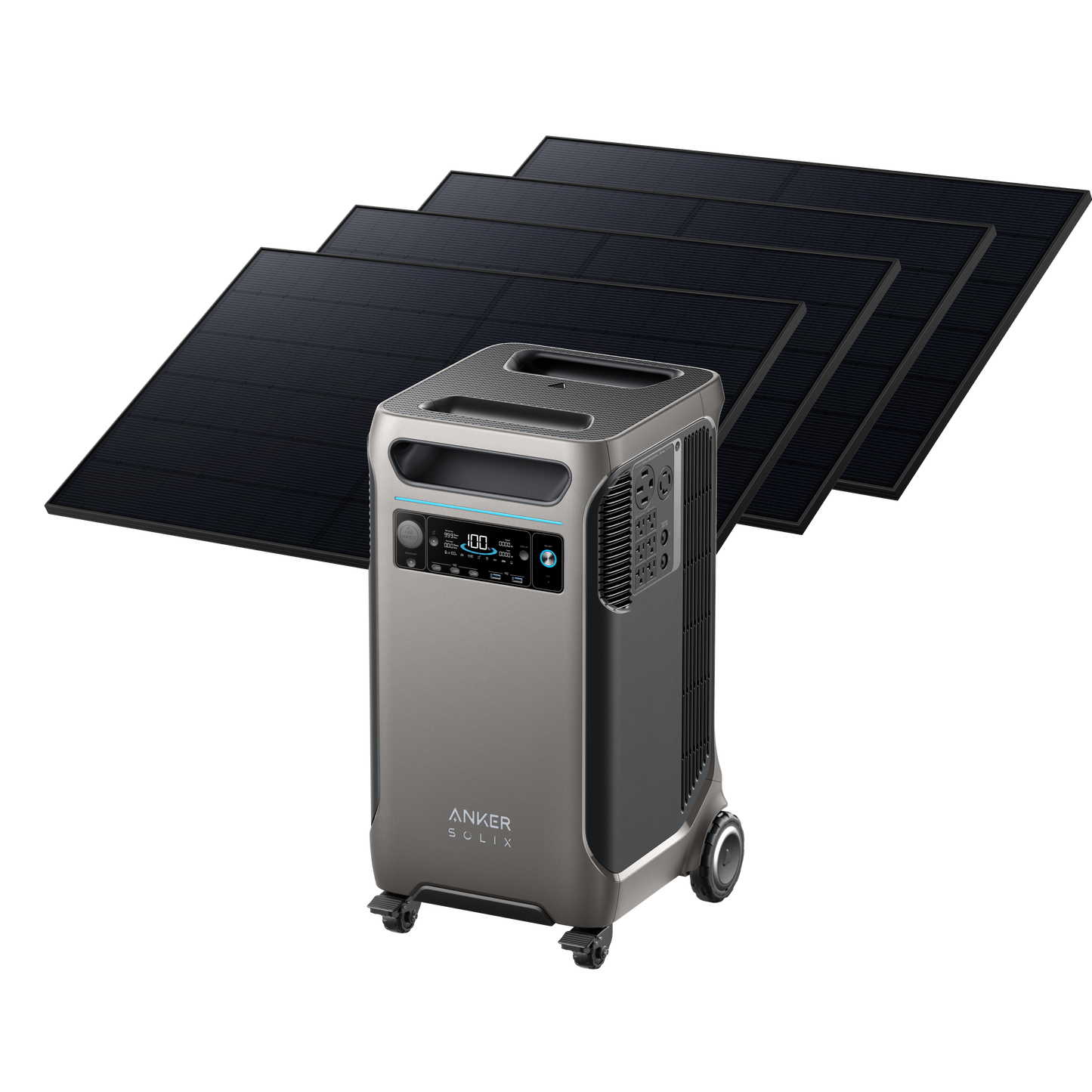Anker SOLIX F3800 Solar Generator + 4× 410W Rigid Solar Panels
