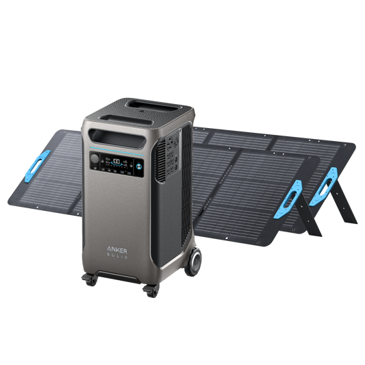 Anker SOLIX F3800 Solar Generator + 2× 200W Solar Panels