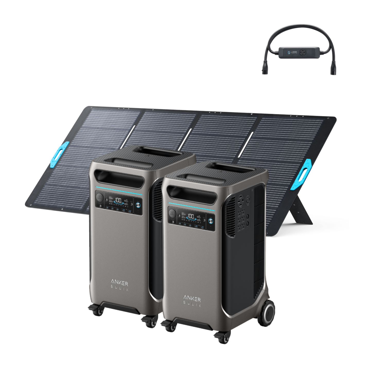 2× Anker SOLIX F3800 + Double Power Hub+ 400W Solar Panel