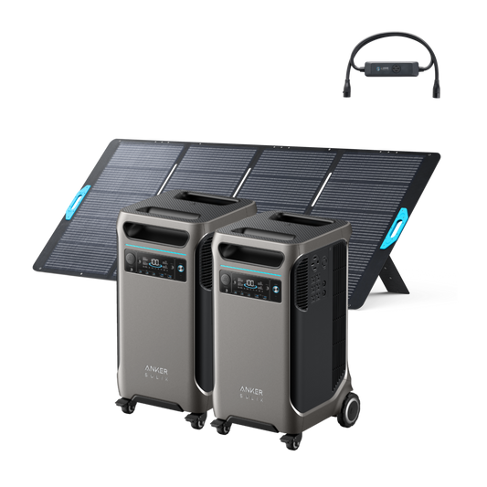 2× Anker SOLIX F3800 + Double Power Hub+ 400W Solar Panel