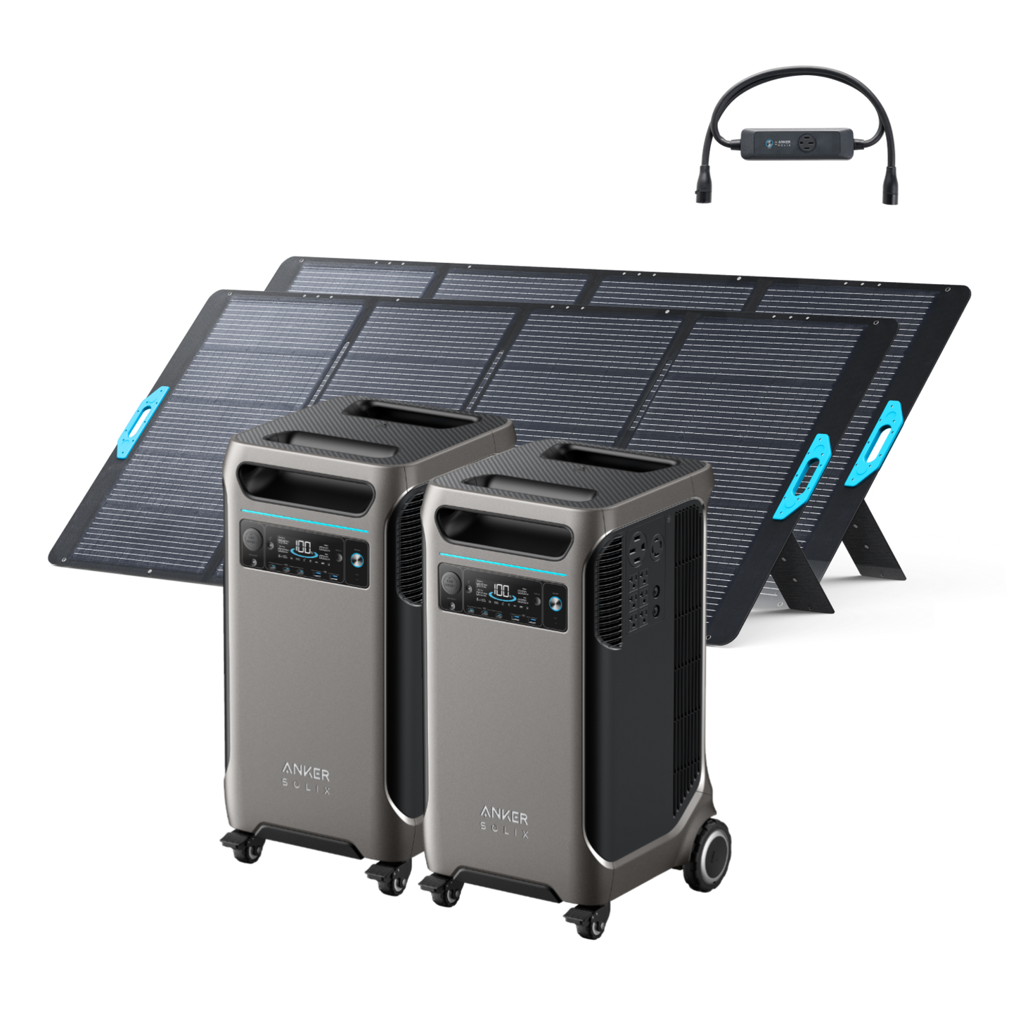 2× Anker SOLIX F3800 + Double Power Hub+ 400W Solar Panel