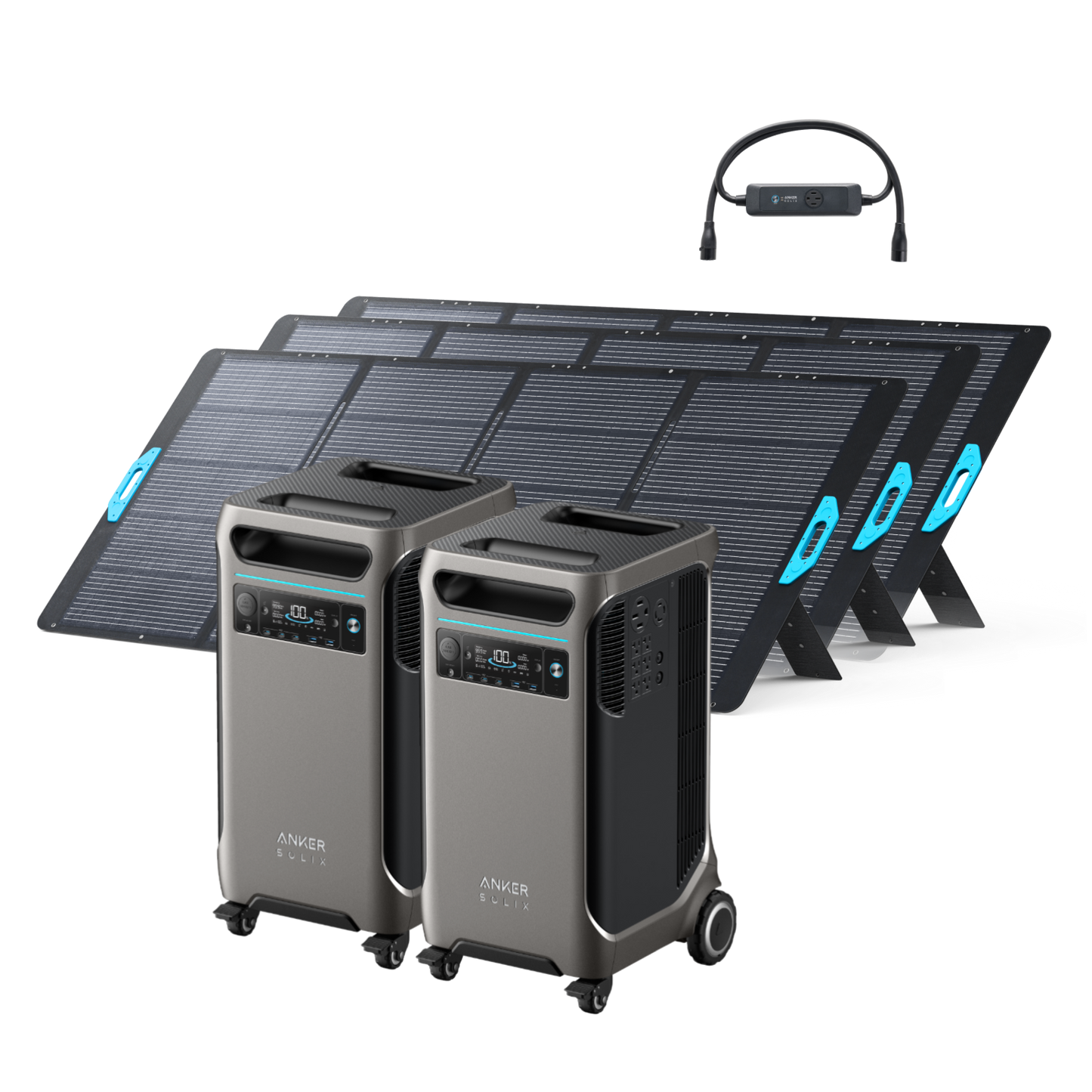 2× Anker SOLIX F3800 + Double Power Hub+ 400W Solar Panel