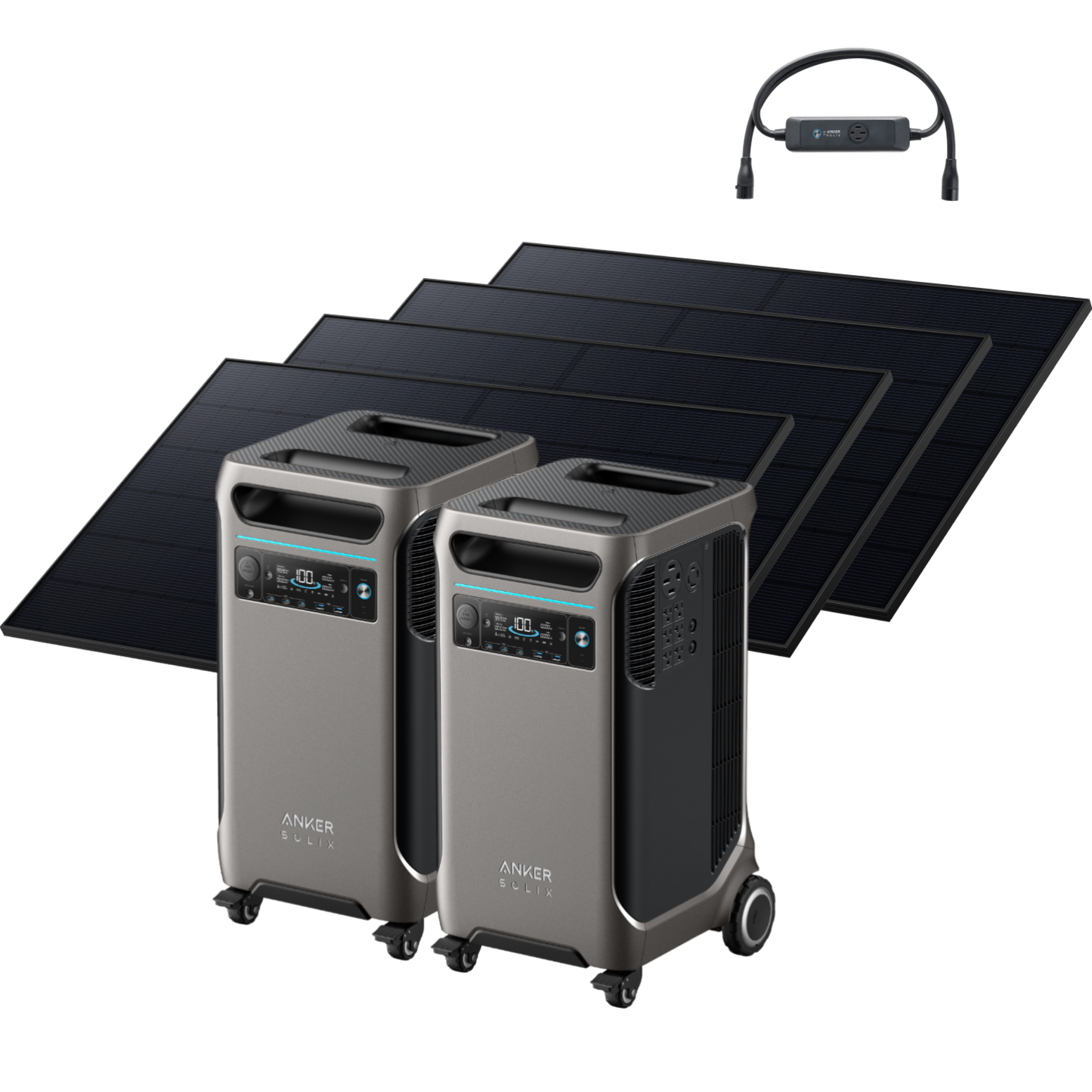2× Anker SOLIX F3800 + Double Power Hub（oso）