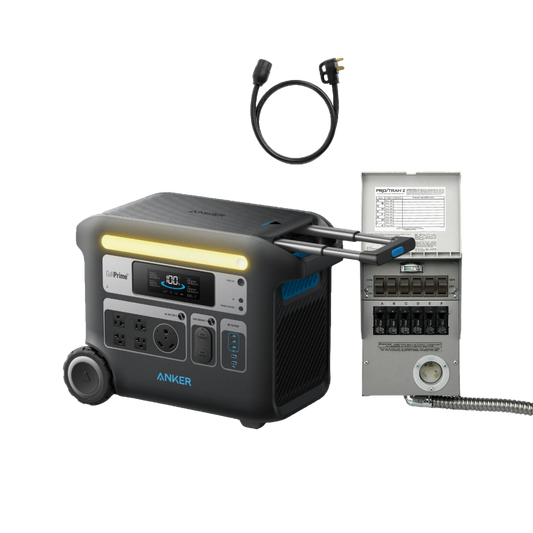 Anker SOLIX <b>F2000</b> + Home Backup Kit (Transfer Switch + Cable)（oso）