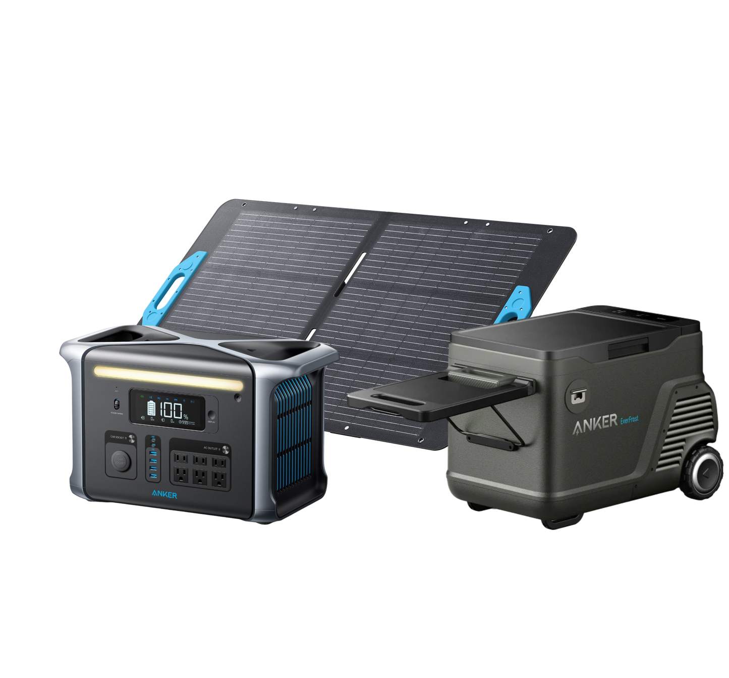 Anker EverFrost Portable Cooler 30 with New 299Wh Battery, Powered by AC/DC/Solar