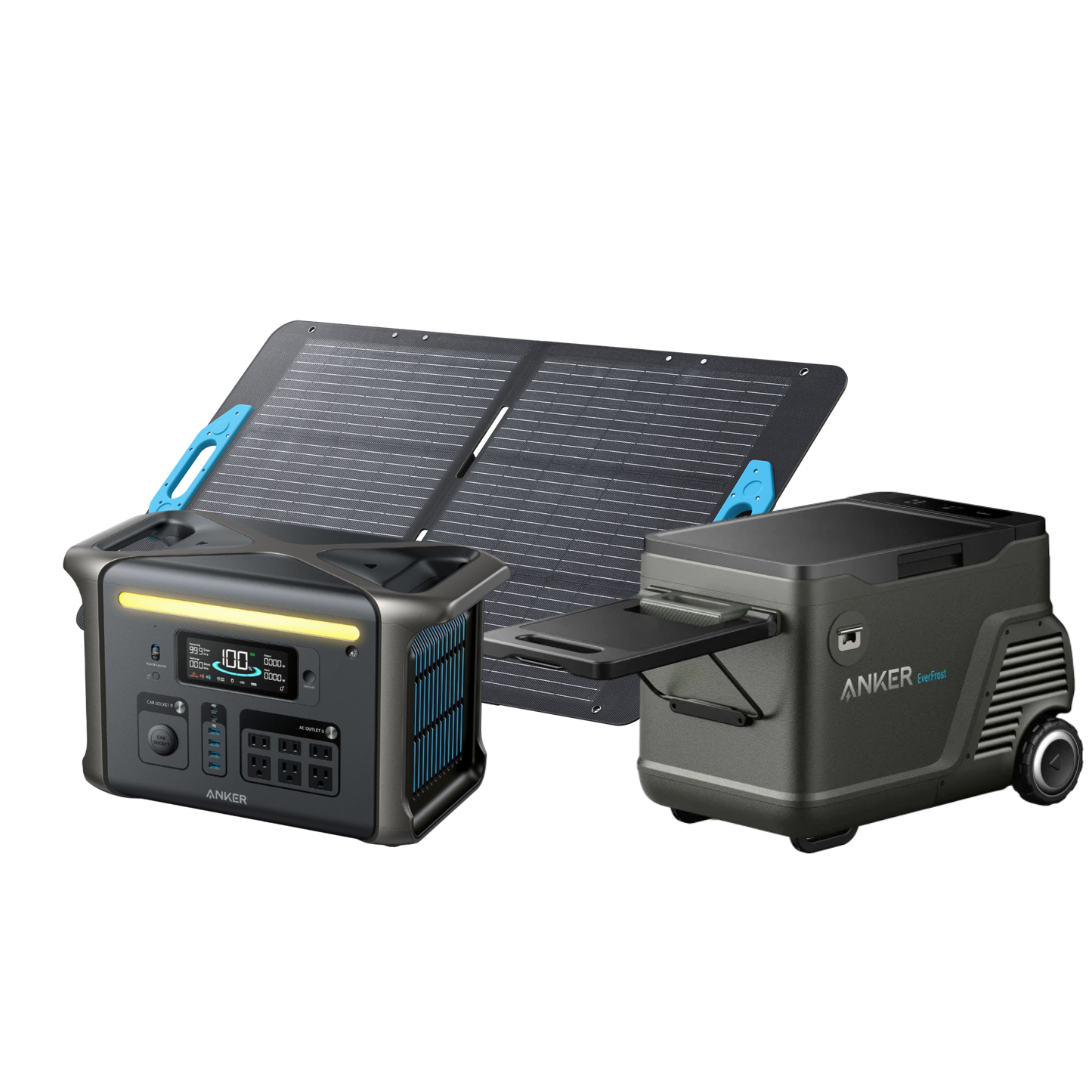 Anker EverFrost Portable Cooler 30 with New 299Wh Battery, Powered by AC/DC/Solar