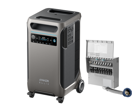 Anker SOLIX F3800 + Home Backup Kit (Transfer Switch + Cable) - NEW
