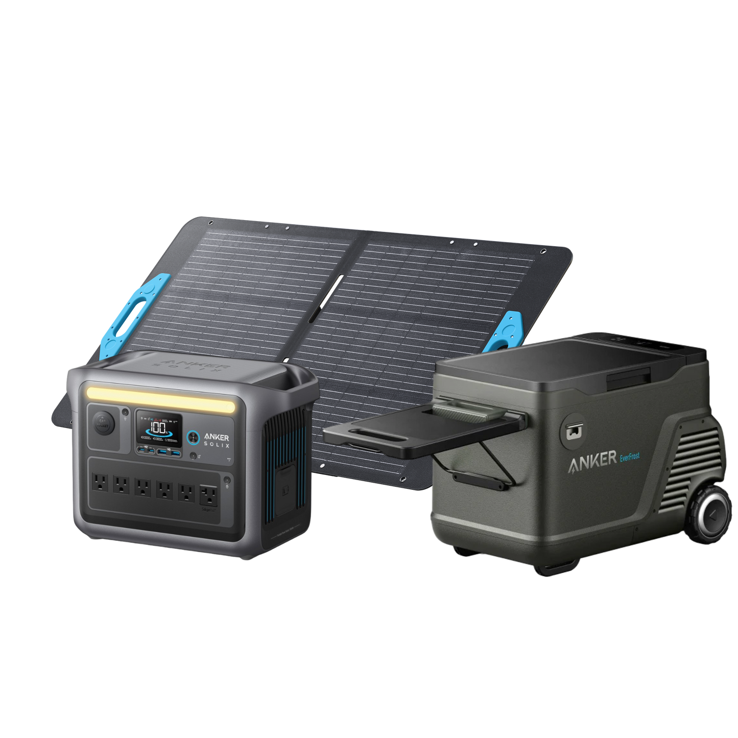 Anker EverFrost Portable Cooler 30 with New 299Wh Battery, Powered by AC/DC/Solar