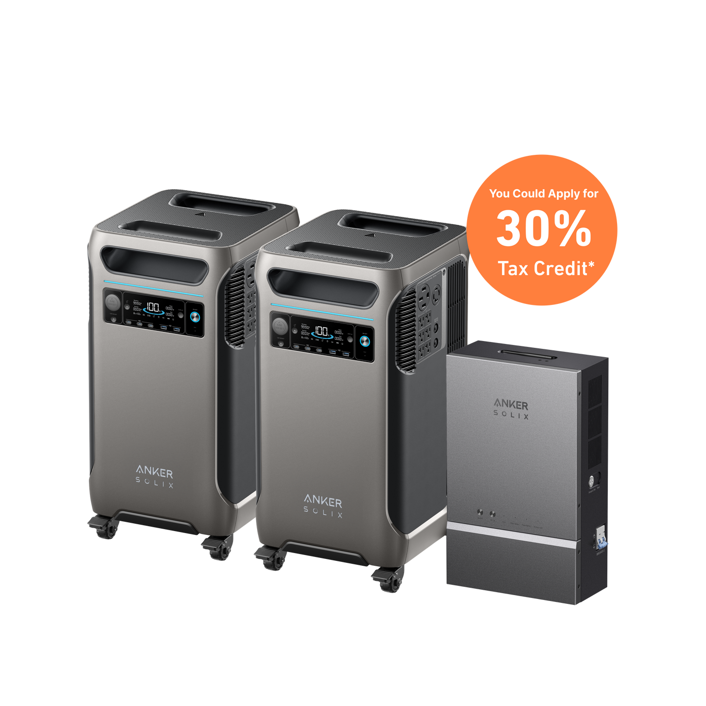 2× Anker SOLIX F3800 (7.68kWh | 12kW) + Smart Home Power Kit - NEW