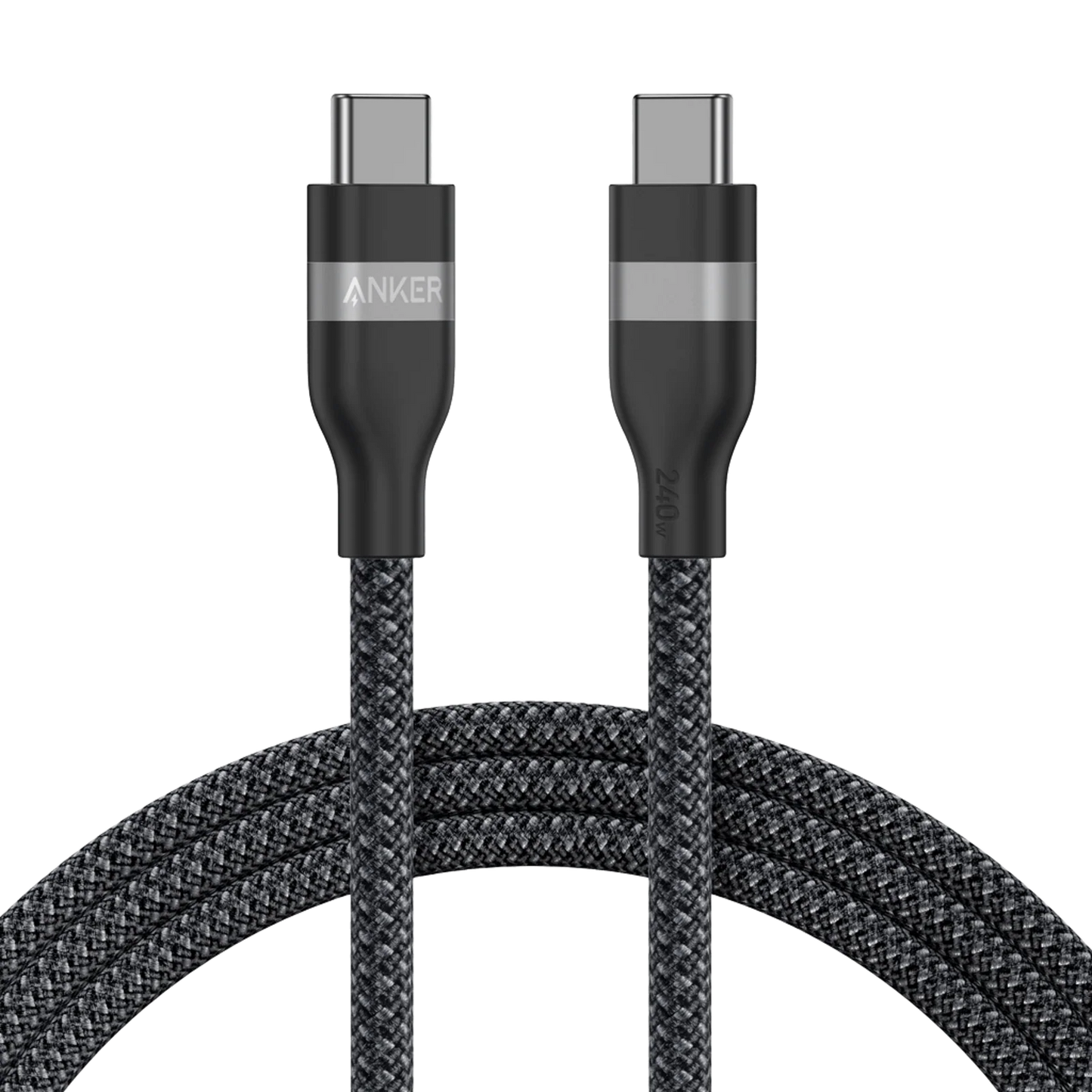 Anker USB-C to USB-C Cable (6 ft, 240W, Upcycled-Braided)