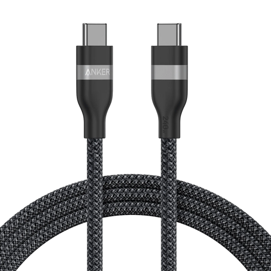 Anker USB-C to USB-C Cable (6 ft, 240W, Upcycled-Braided)